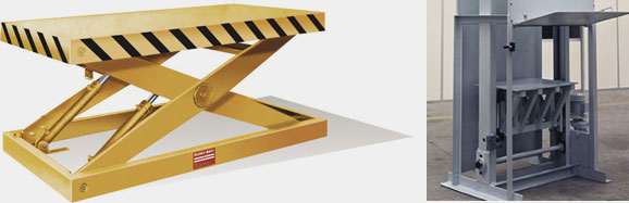 Basket tilter and hoisting tables