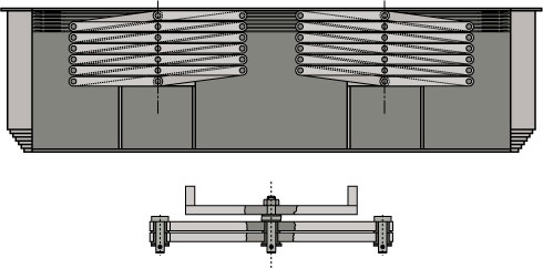 Telescopic guard with pantograph